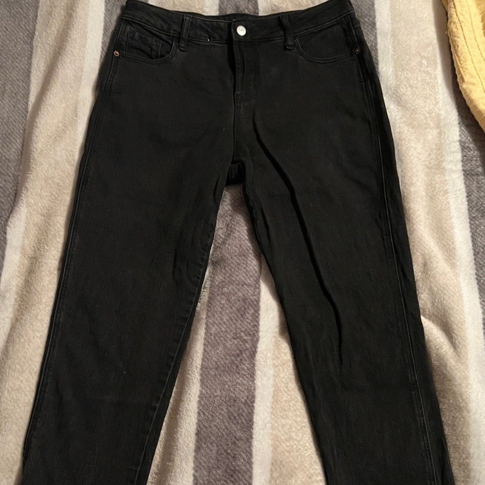 High Rise Vintage Slim Black Jeans